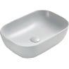 Mexen Rita pult felé szerelhető mosdókagyló 45 x 32 cm, platina matt - 21084563