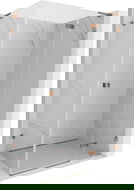 Mexen Lunar L cabina de duș cu deschidere dreapta 75 x 90 cm, transparent, aur roz - 834L-075-090-60-00-P