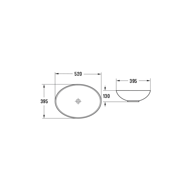 Mexen Iko lavoar de blat 52 x 39 cm, cupru - 22245251
