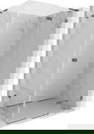 Mexen Lunar L cabina de duș batantă dreapta 85 x 90 cm, transparentă, gri armă periat - 834L-085-090-66-00-P