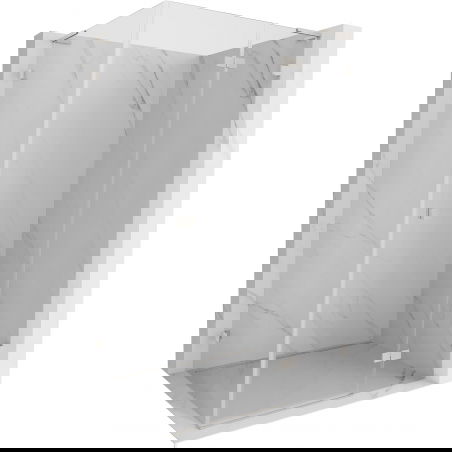 Mexen Lunar L cabina de duș cu ușă rabatabilă dreapta 70 x 90 cm, transparentă, nichel periat - 834L-070-090-97-00-P