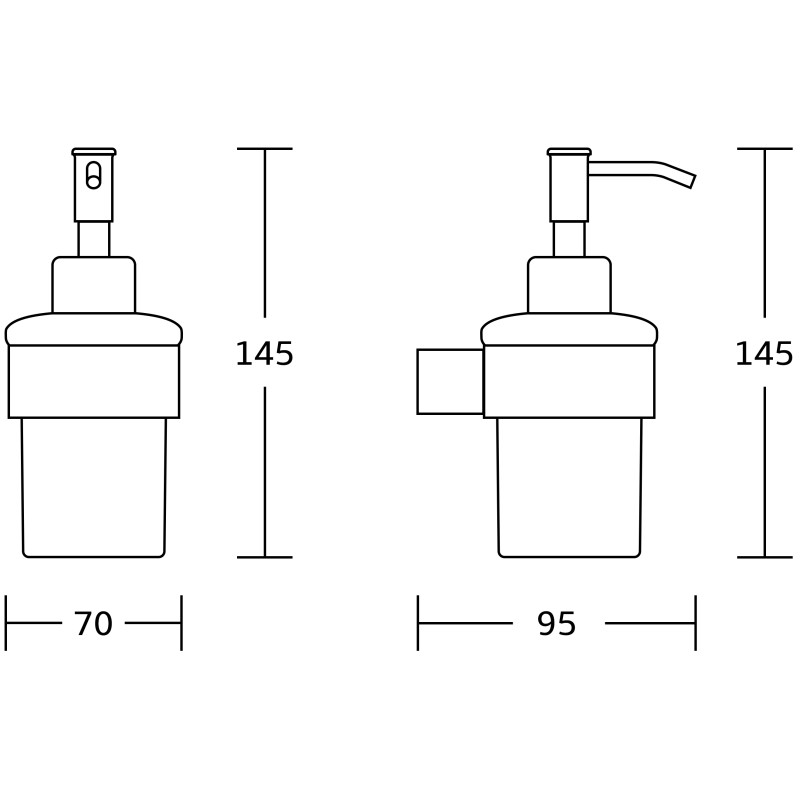 Mexen Adox dispenser săpun, crom - 70182388-00