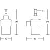Mexen Adox dispenser săpun, crom - 70182388-00