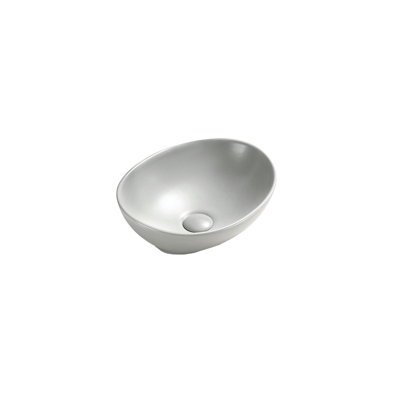 Mexen Elza chiuvetă deasupra blatului 40 x 33 cm, mat platinat - 21014063