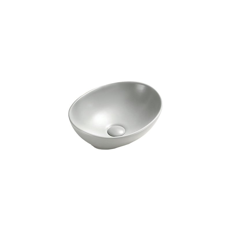 Mexen Elza chiuvetă pe blat 40 x 33 cm, platină mată - 21014063