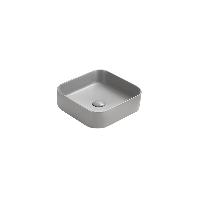 Mexen Vena lavoar pe blat 37 x 37 cm, gri deschis mat - 22193761