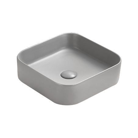 Mexen Vena lavoar pe blat 37 x 37 cm, gri deschis mat - 22193761
