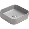 Mexen Vena lavoar pe blat 37 x 37 cm, gri deschis mat - 22193761