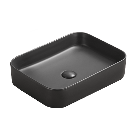 Mexen Vena lavoar deasupra blatului 50 x 37 cm, negru mat - 22195085