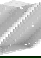 Mexen Lunar T cabina de duș cu ușă rabatabilă dreaptă 75 x 90 cm, transparentă, albă - 834T-075-090-20-00-P