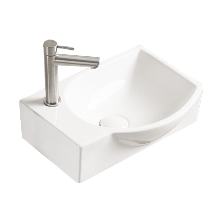 Mexen Mista chiuvetă de blat dreaptă 40 x 28 cm, albă - 22174000R