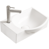Mexen Mista chiuvetă de blat dreaptă 40 x 28 cm, albă - 22174000R