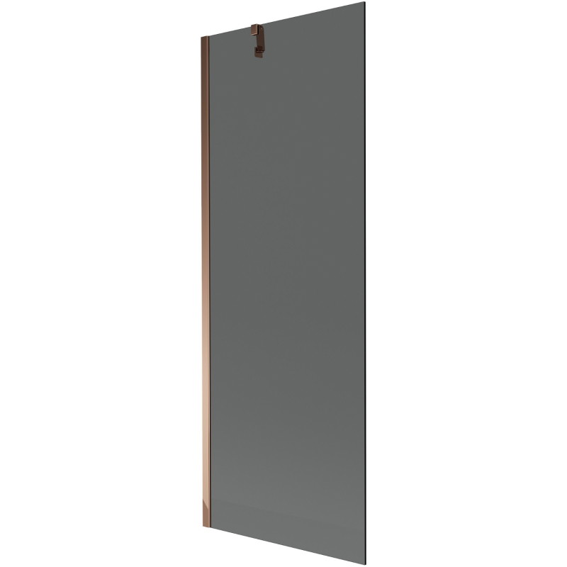 Mexen Next 1-szárnyú kádparaván 70 x 150 cm, grafit, rózsaszín arany - 895-070-000-00-40-60
