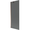 Paravan cadă Mexen Next 1-canat 70 x 150 cm, grafit, aur roz - 895-070-000-00-40-60