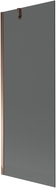 Mexen Next 1-szárnyú kádparaván 70 x 150 cm, grafit, rózsaszín arany - 895-070-000-00-40-60