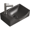 Mexen Mista chiuvetă blat dreapta 40 x 28 cm, Negru mat - 22174085R