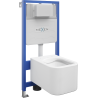 Mexen Elis set încastrat WC cadru Fenix Slim cu vas WC, alb lucios - 6103391XX00