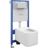 Mexen set incastrat WC cadru Fenix Slim cu vas WC Elis, alb lucios - 6103391XX00