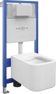 Mexen Elis set încastrat WC cadru Fenix Slim cu vas WC, alb lucios - 6103391XX00