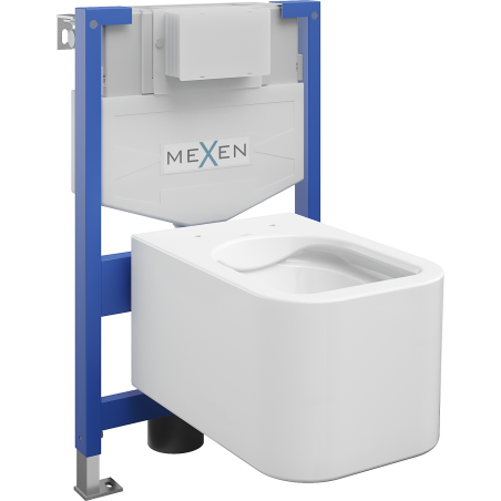 Mexen Elis WC falba alatti készlet Fenix XS-F WC csészével, fehér fényes - 6803391XX00