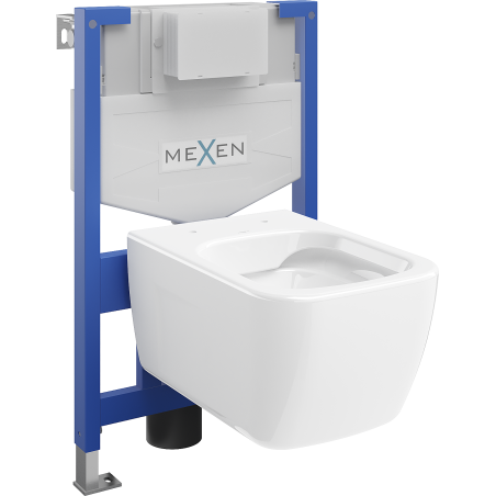 Mexen set WC încastrat cadru Felix XS-F cu vas de toaletă  Margo, Albă - 6803342XX00