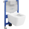 Mexen Margo WC süllyesztett keret Fenix XS-F WC csészével, fényes fehér - 6803342XX00