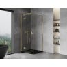 Mexen Mist H T cabină de duș cu deschidere stânga 120 x 120 cm, transparent, auriu - 8A5T-120-120-50-00-L