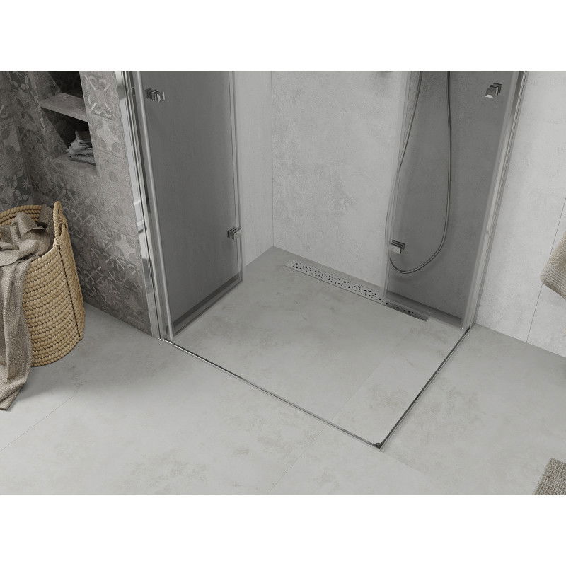 Mexen Lima Duo cabină de duș pliabilă 80 x 70 cm, transparentă, crom - 856-080-070-02-00