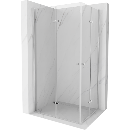 Mexen Lima Duo cabină de duș pliabilă 90 x 80 cm, transparentă, crom - 856-090-080-02-00