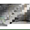 Mexen Mist H T cabină de duș pivotantă stânga 75 x 85 cm, transparent, auriu - 8A5T-075-085-50-00-L