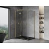 Mexen Mist H T cabină de duș pivotantă stânga 85 x 95 cm, transparent, auriu - 8A5T-085-095-50-00-L