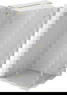 Mexen Lunar T cabina de duș cu uși batante stânga 75 x 90 cm, transparentă, aurie - 834T-075-090-50-00-L