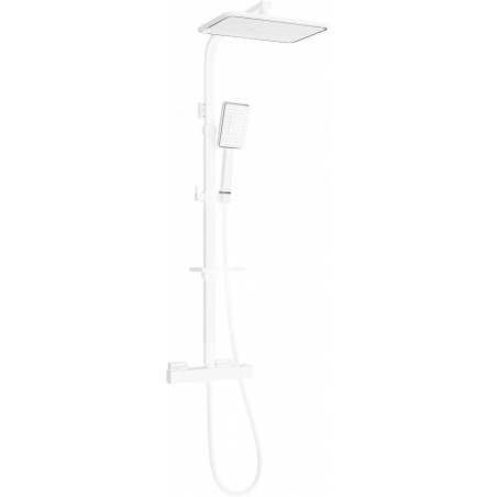 Mexen CQ54 set de duș aplicat cu duș de ploaie și baterie termostatică, alb/crom - 772505495-21