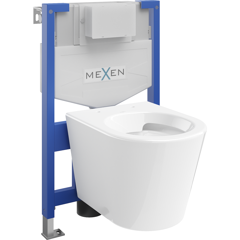 Mexen set WC încastrat cadru Felix XS-F cu vas de toaletă  Rico, Albă - 6803372XX00