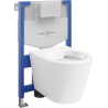 Mexen set WC încastrat cadru Felix XS-F cu vas de toaletă  Rico, Albă - 6803372XX00