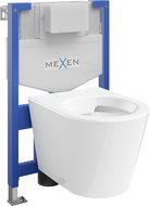 Mexen set WC încastrat cadru Felix XS-F cu vas de toaletă  Rico, Albă - 6803372XX00