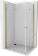 Mexen Lima Duo cabină de duș pliabilă 90 x 80 cm, transparent, Aurie - 856-090-080-50-00-02