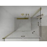 Mexen Lima Duo cabină de duș pliabilă 100 x 90 cm, transparent, auriu - 856-100-090-50-00-02