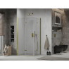 Mexen Lima Duo cabină de duș pliabilă 100 x 90 cm, transparent, auriu - 856-100-090-50-00-02