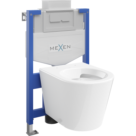 Mexen Rico set WC încastrat cadru Fenix XS-U cu vas WC, alb lucios - 6853372XX00