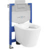 Mexen set încastrat WC cadru Fenix XS-U cu vas WC Rico, alb lucios - 6853372XX00
