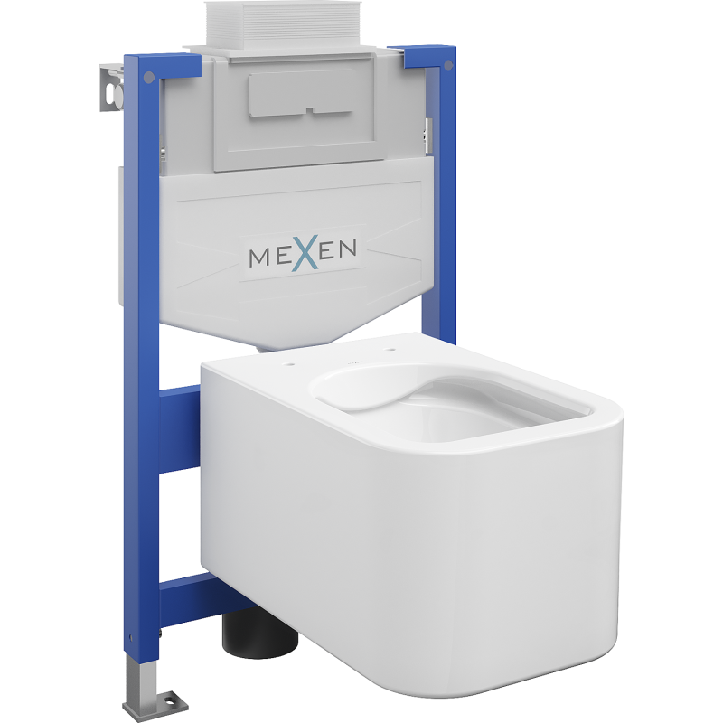Mexen Elis set încastrat WC cadru Fenix XS-U cu vas WC, alb lucios - 6853391XX00