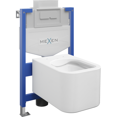 Mexen Elis WC alulap készlet Fenix XS-U beépített tartállyal, fényes fehér - 6853391XX00