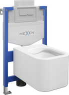 Mexen set WC încastrat cadru Felix XS-U cu vas de toaletă  Elis, Albă - 6853391XX00