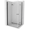 Mexen Lima Cabină de duș Duo pliabilă 80 x 70 cm, transparentă, neagră - 856-080-070-70-00-02