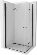 Mexen Lima Duo cabină de duș pliabilă 80 x 70 cm, transparent, Neagră - 856-080-070-70-00-02