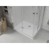 Mexen Lima Duo cabină de duș pliabilă 80 x 70 cm, transparent, crom + cadă Flat - 856-080-070-01-02-4010