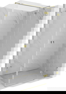 Mexen Lunar T cabina de duș cu ușă rabatabilă dreapta 70 x 100 cm, transparentă, aurie - 834T-070-100-50-00-P