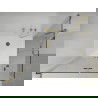 Mexen Lima Duo cabină de duș pliabilă 80 x 70 cm, transparent, auriu + cadă de duș Flat - 856-080-070-50-02-4010G