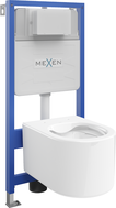 Mexen Sofia set încastrat WC cadru Fenix Slim cu vas WC, alb lucios - 6103354XX00